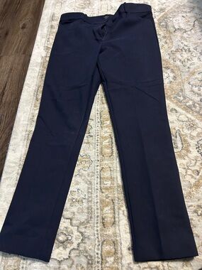 Loft Navy Dress Pants - Classic Straight Fit
